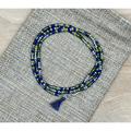 Skinny Seed Bead Wrap - Lakeview Mix