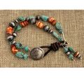Southwest Horizon Double-Strand Beaded Bracelet