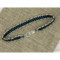 Peyote Picot Bracelet - Blue Zircon