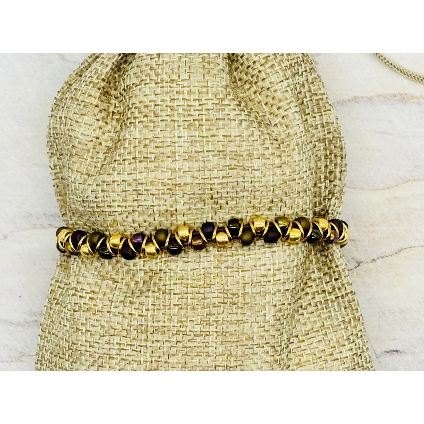 Chevron Bracelet - Frosted Bronze