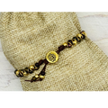 Chevron Bracelet - Frosted Bronze