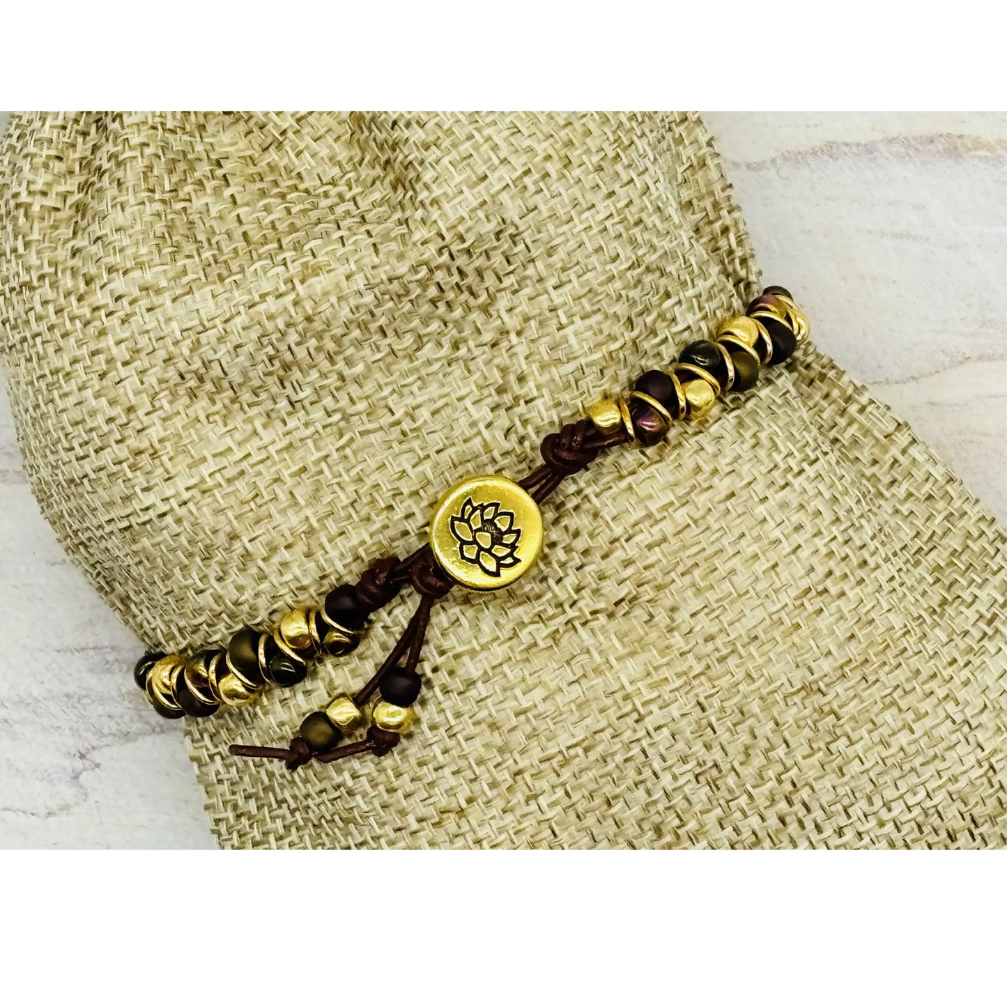 Chevron Bracelet - Frosted Bronze
