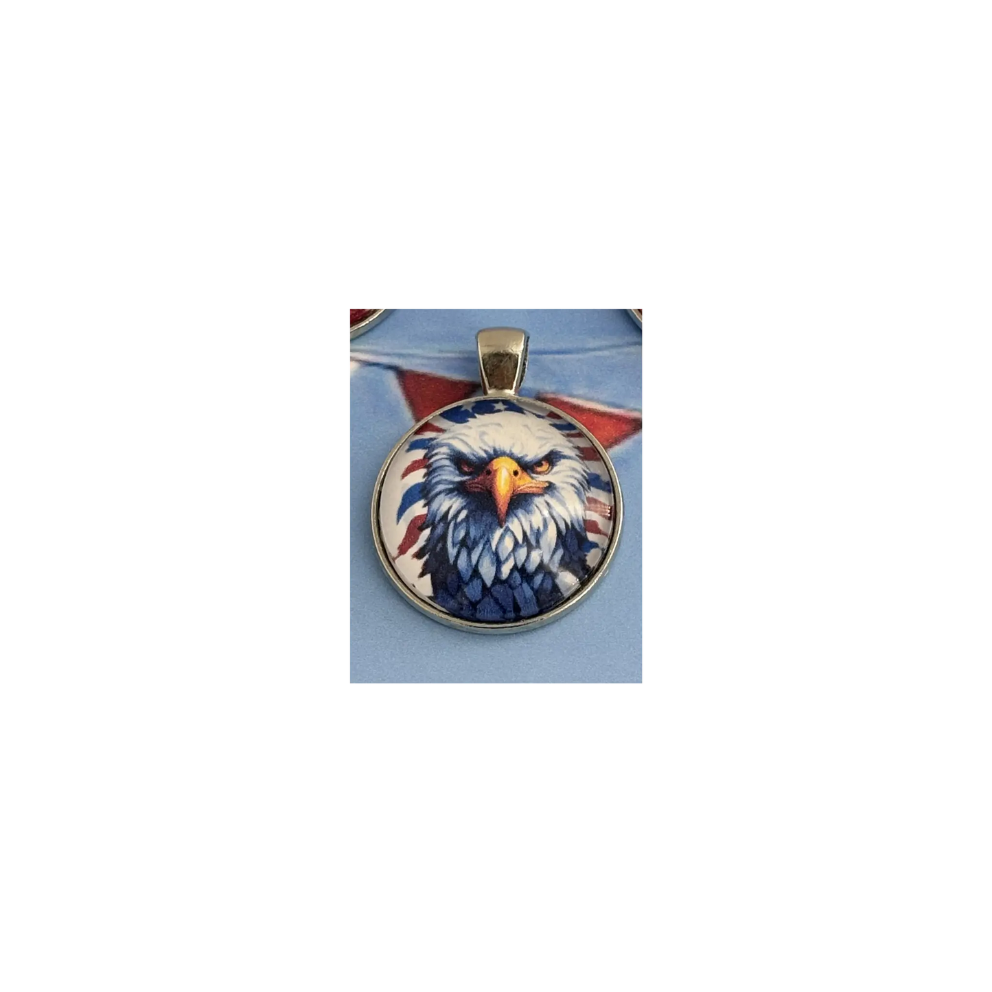 Customizable Distressed Brown Leather Patriotic Choker – Choose Your Pendant
